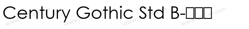 Century Gothic Std B字体转换